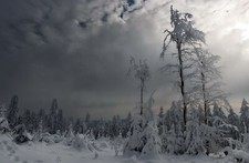 Landscape snow winter Custom Gaming Mat Desk