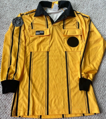 Official US Soccer Federation REFEREE UMPIRE yellow jersey men XS