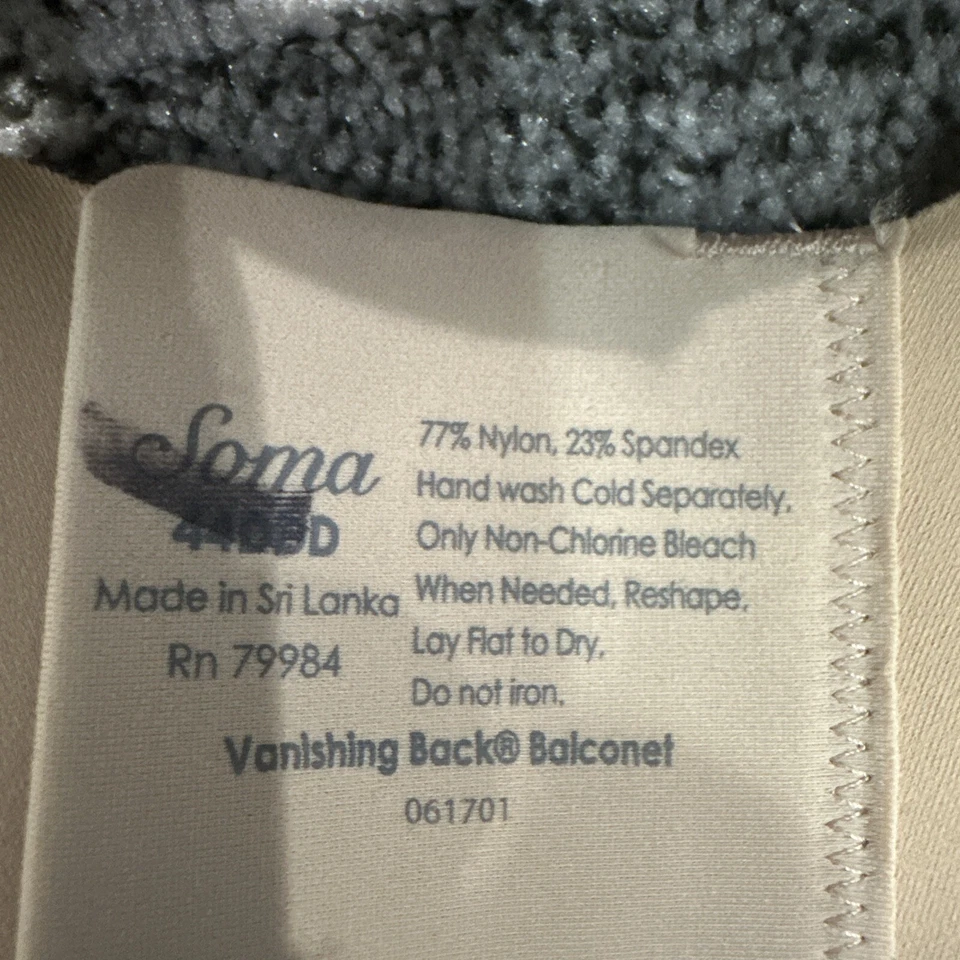 Balconet trasero desaparecido Soma talla 44DDD Foto 3 de 3