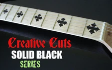 Diamond Cross BLACK DOTBUSTER Fret Marker Inlays Decal for OLP Maple Neck GUITAR