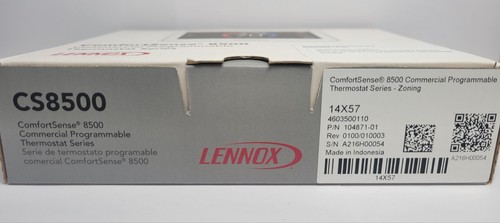Lennox Commercial Thermostat ComfortSense 8500 Programmable Zoning Model - 14X57 - Picture 7 of 9