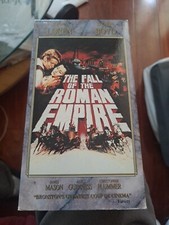 The Fall of the Roman Empire VHS 1964 2 TAPES Sophia Loren