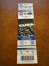 2010 Chicago Cubs v Brewers Full Baseball Ticket Thomas Diamond MLB Debut