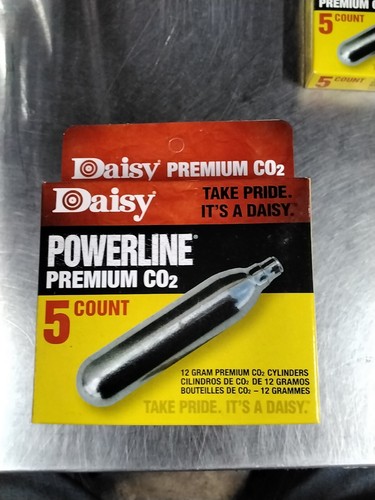 BRAND NEW DAISY POWERLINE PREMIUM CO2 5 COUNT SOLD AS A LOT OF 7 FREE SHIPPING - Picture 3 of 15