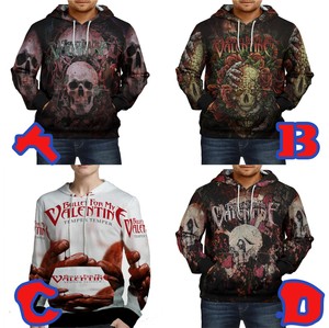 Official Mens Bullet for My Valentine OTH Hoodie Long Sleeve Hooded Casual Top