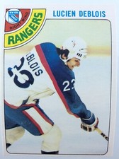 1977-78 Lucien Deblois 136 OPC New York Rangers O-Pee-Chee Hockey Card 0128M