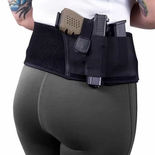 US Tactical Belly Band Holster Concealed Hidden Carry Pistol Hand Gun Waist Belt
