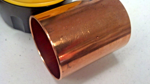 Refrigeration & A/C Grade Heavy Duty Copper Coupling, FOR 2-1/8" O.D. Copper