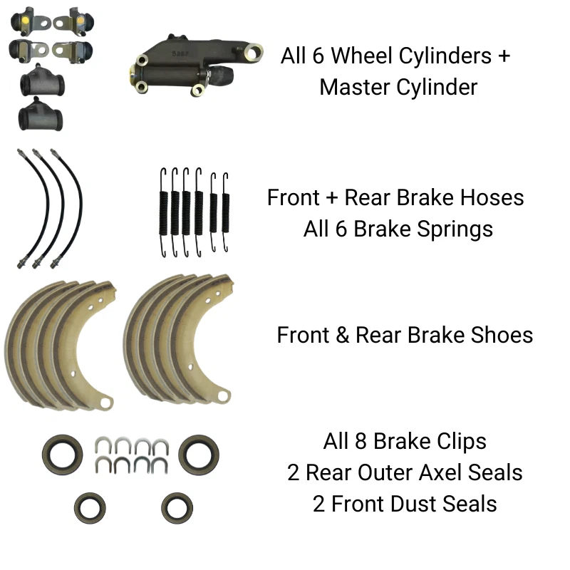 For 1949-1954 Plymouth Cambridge Belvedere Special Del Brake Master Overhaul Kit - Image 3 of 4