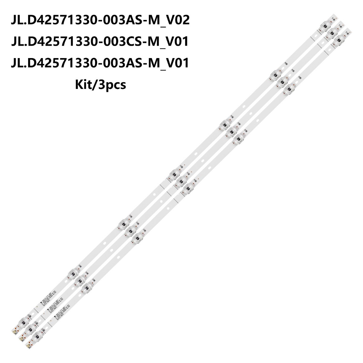 Kit/3pcs TV LED Strips For Hisense H43A6140 H43A6140UK JL