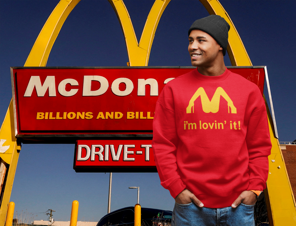 McDonalds I'm Loving It Funny Red T-Shirt Sweatshirts Hoodies