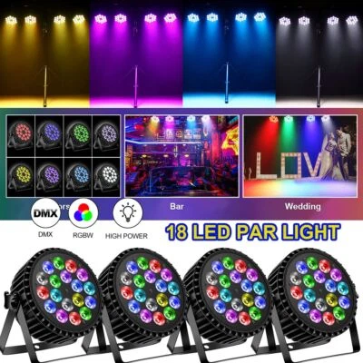 270W Par Licht Bühnenlicht Aluminiumschale RGBW 18 LED Par Strahler DMX DJ Party - Bild 1 von 4