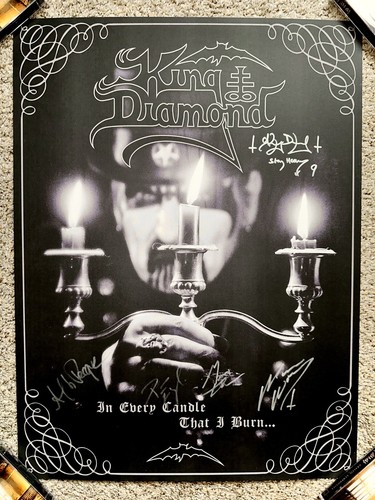 King Diamond SIGNED Poster Lithograph AUTOGRAPHED Official Mercyful Fate PROOF - Picture 2 of 14