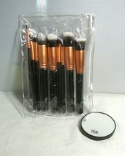 Makeup Brushes Includes Nine Brushes With 10 X Mark Up Mirror