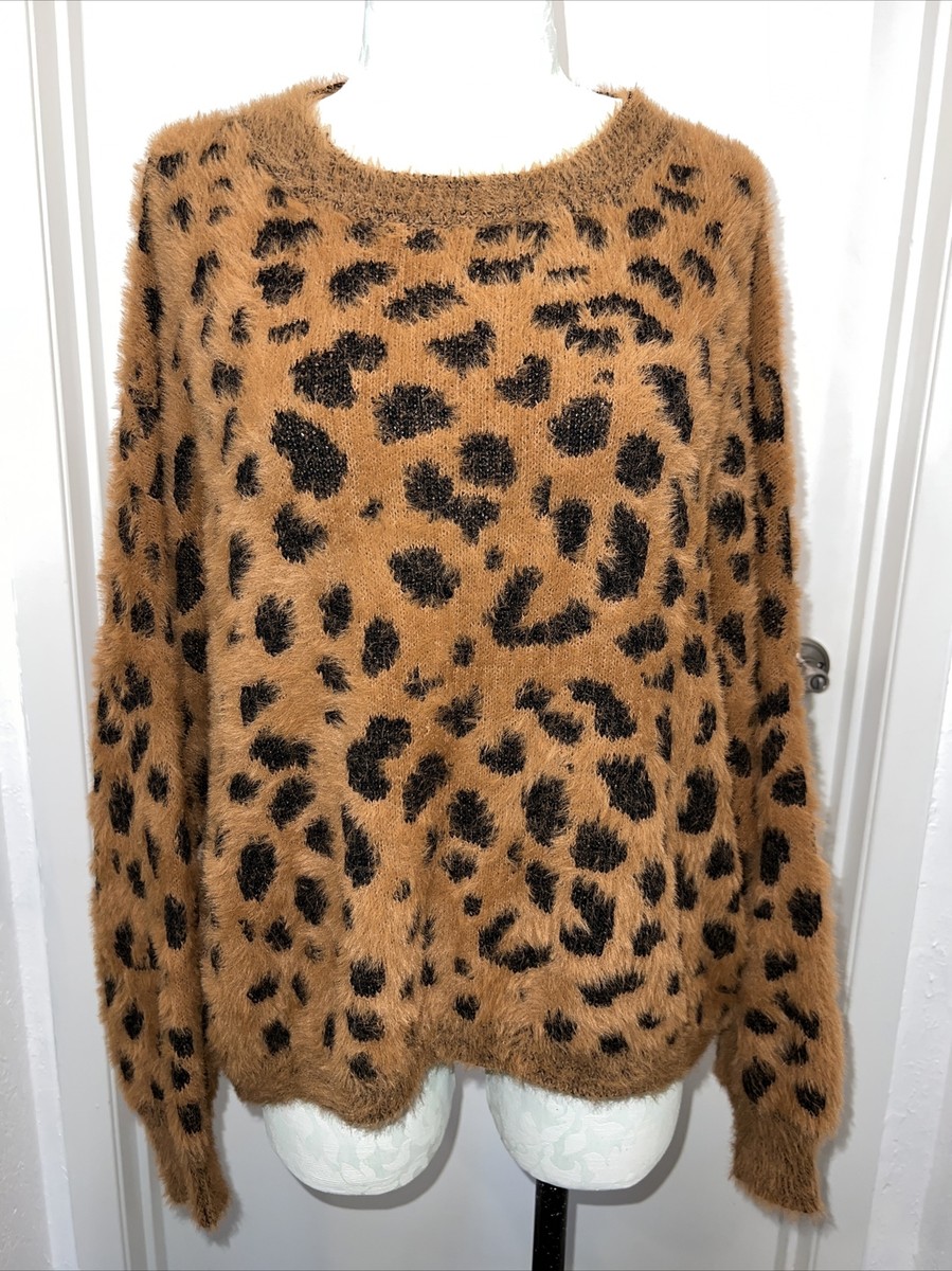 Crewneck Sweater Andthewhy Leopard Sweater AndTheWhy