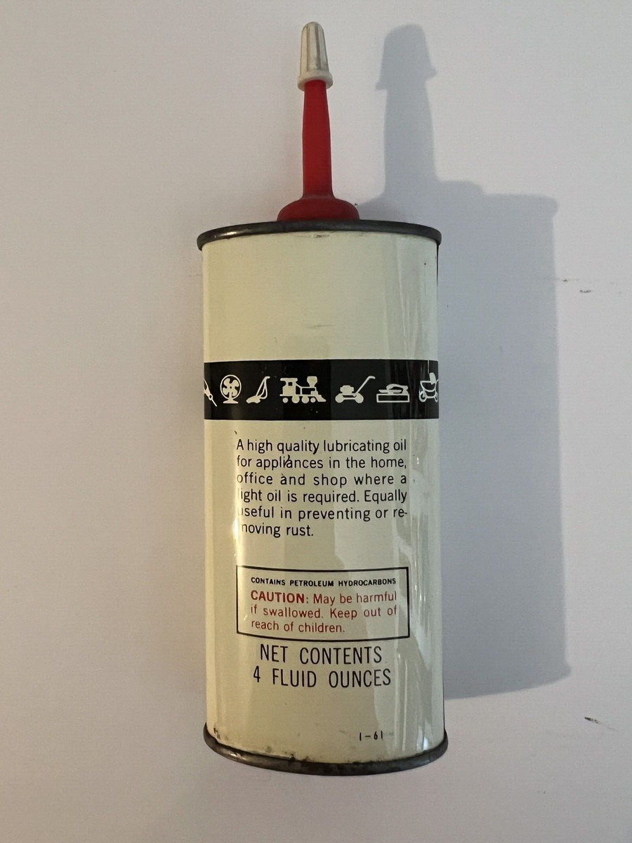 Rare Vintage Texaco Oval Lead Top Handy Oiler Home Lubricant Oil