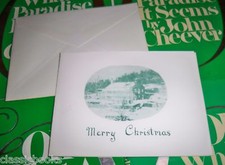 Susan Cheever  Signed Check & John / Mary Cheever Unused PostCard