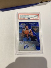 2019-20 Panini Blue Shimmer Prizm Sensational RJ Barrett RC AUTO PSA 10 GEM MINT