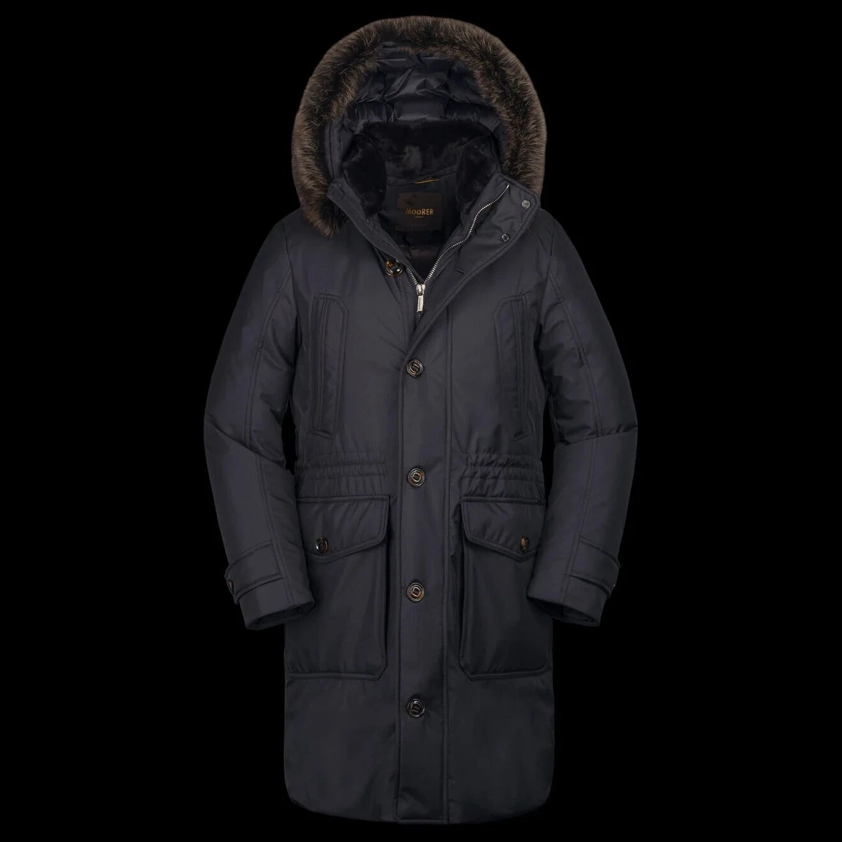 LAST ONE NWT 2 750 MOORER BALDO BLUE KITON 38 48 PARKA BARNEYS