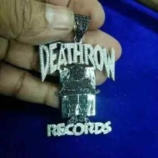 3 Ct Round Cut Real Moissanite Men's Custom Letter Pendant 14K White Gold Plated