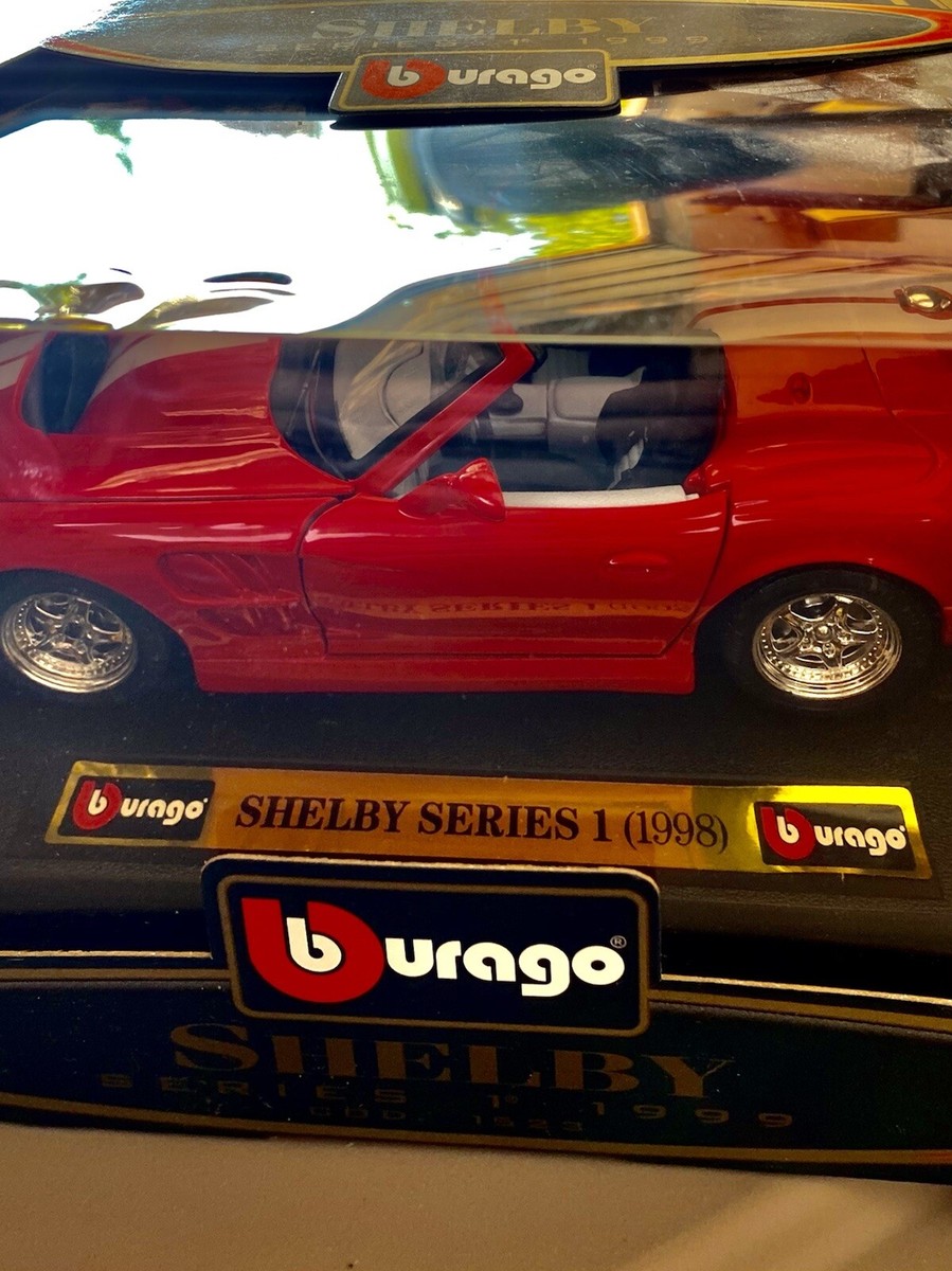 1:18 Burago 1999 Shelby Series 1 Red Diecast Car | eBay