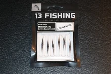 13 Fishing Mini Quatro - Black Magic - Soft Plastics Pack of 6