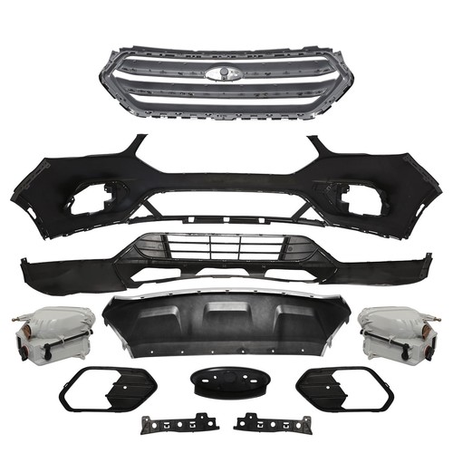 Fit For 2017 2018 2019 FORD Escape Front Bumper Cover With Grills And Fog Lamps - Picture 8 of 12