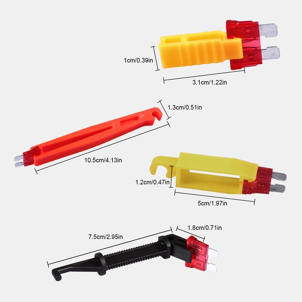 4Pcs Automobile Fuse Clip Blade Fuse Remover Auto Fuse Plier for Car