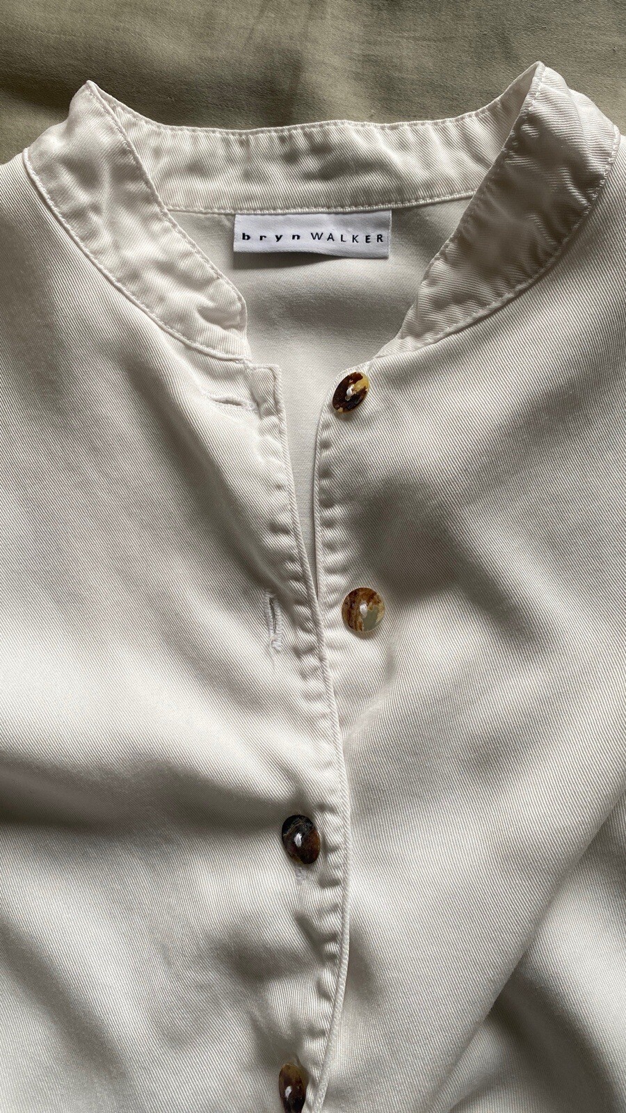 Bryan Walker Button Down Top Size Medium 100% Ten… - image 5