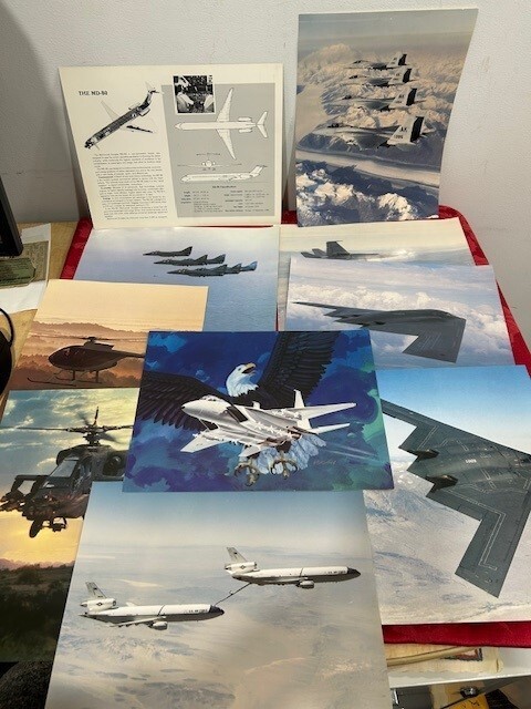 US Military Plane & Helicopter Photos/Fact Sheets Lot of 9 - Blue Angels