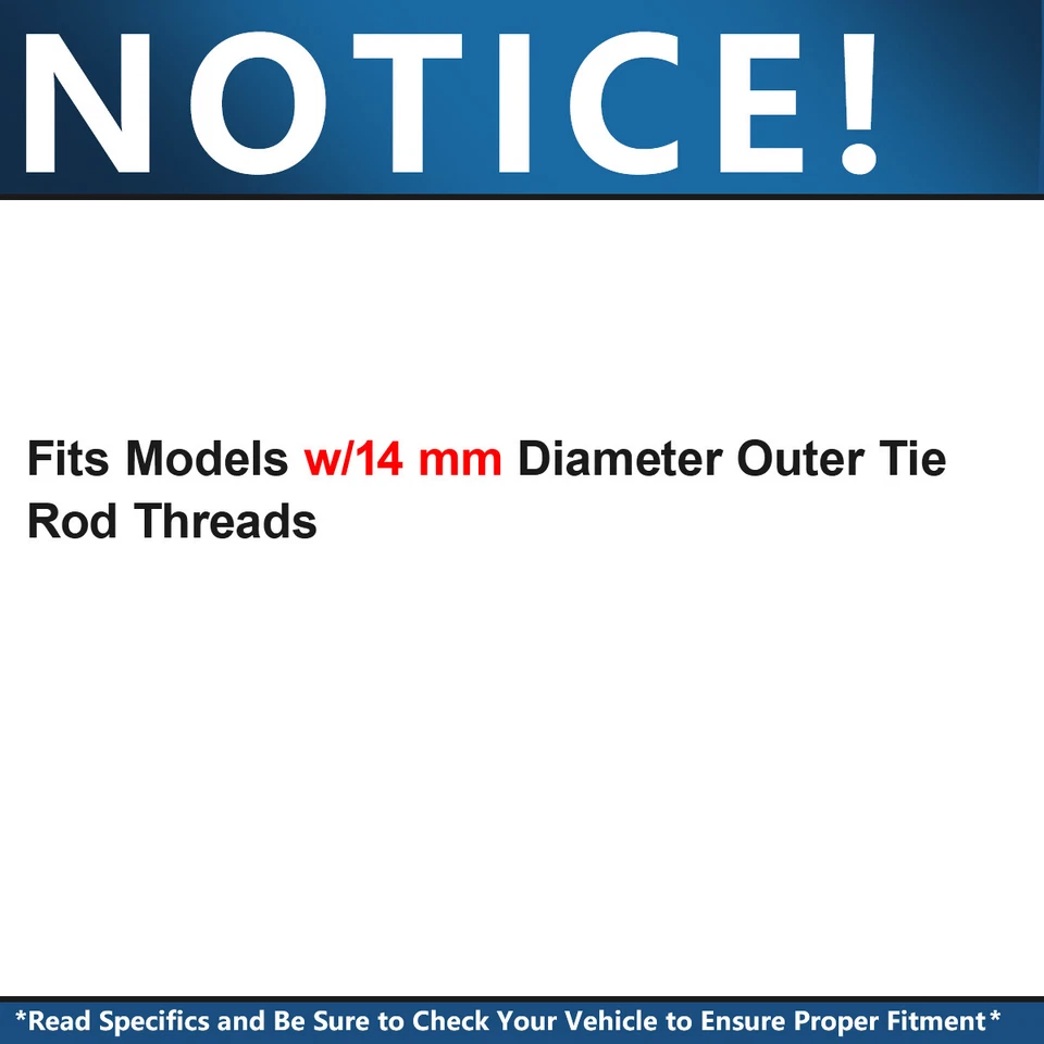Barra de amarre de piñón y cremallera de dirección asistida para Chevy Trailblazer GMC Envoy 2002 Foto 2 de 4