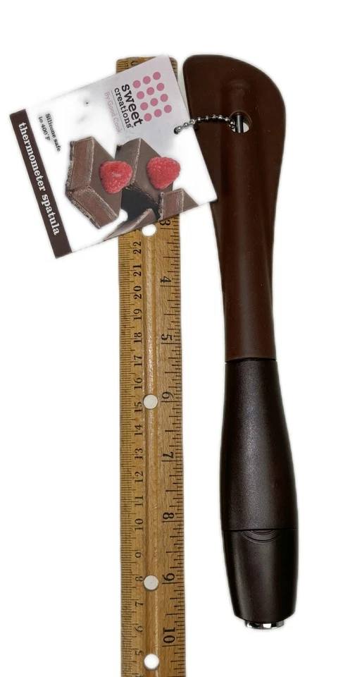 Silicone Digital Thermometer Spatula Brown 10” Sweet Creations by Good Cook - Image 4 of 4