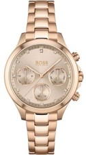 HUGO BOSS WOMENS HERA WATCH HB1502592 GOLD DIAL - WARRANTY - RRP 299.00