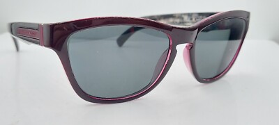 Rudy Project Jazz Shock Burgundy Oval Sunglasses Italy FRAMES ONLY