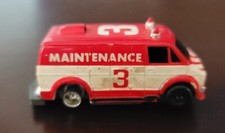 Vintage Tyco H.O. Scale 70's Dodge Maintenance Van Slot Car