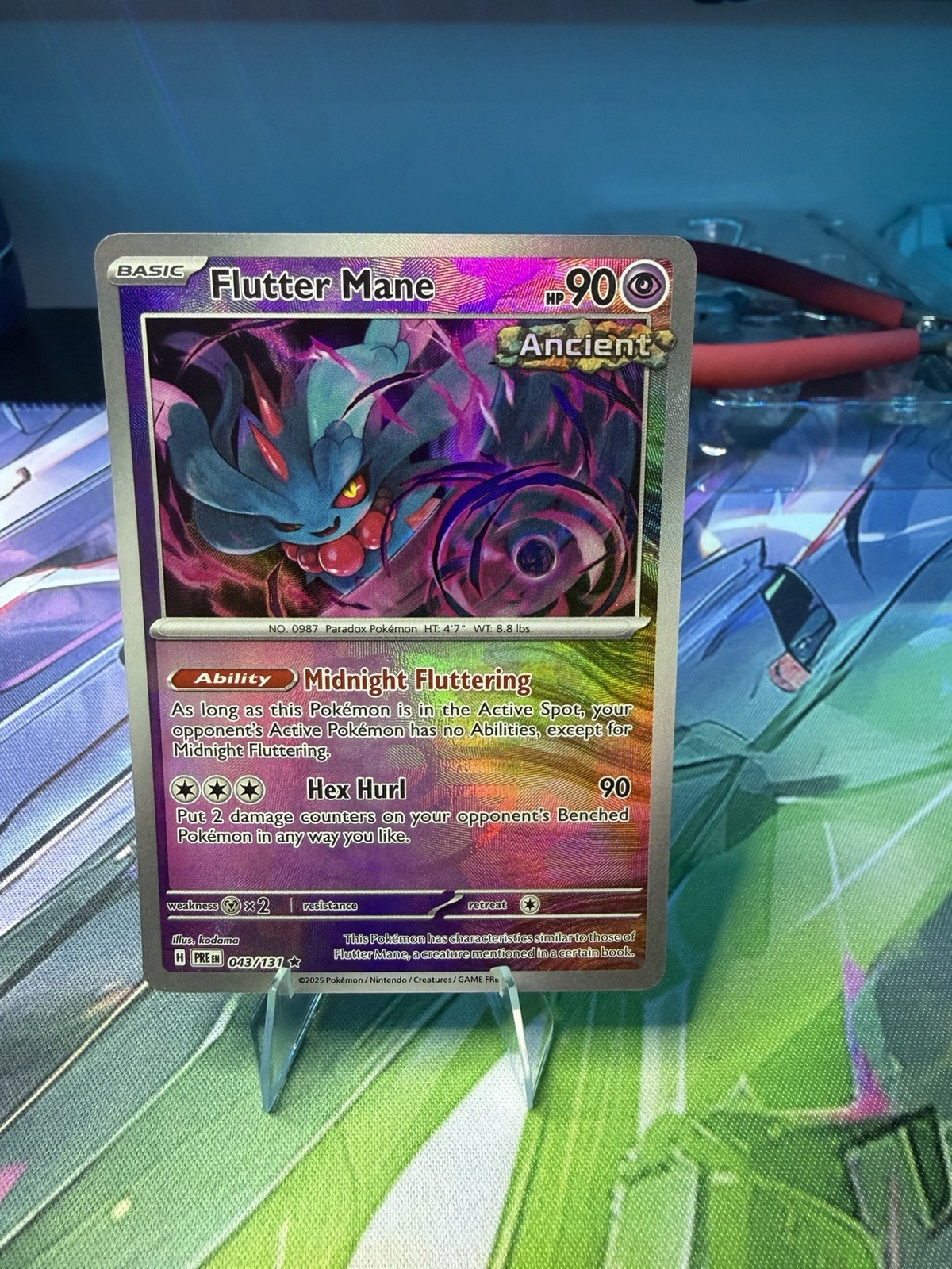 Pokemon Flutter Mane (Master Ball) - 043/131 - Prismatic Evolution - NM