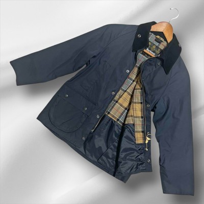 Barbour Bedale Oiled Wax Jacket L Navy Men's Women's Vintage Condition Good