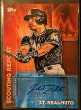 2016 Topps J.T. Realmuto Scouting Report Auto #SRA-JR Marlins