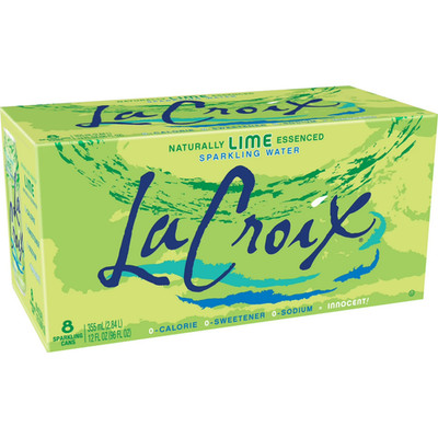 LaCroix sparkling water Lime 12 fl oz (pack of 8).......