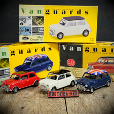 Bundle of Lledo Vanguard Mini Cooper Mk1 Cars, Red, White, Blue, Boxed