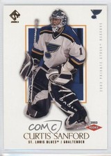 2002-03 Pacific Private Stock Reserve 75/99 Curtis Sanford #181 2a8