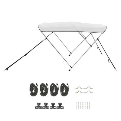 Bimini Top Bootsverdeck Bootdach Sonnenverdeck Hellgrau 3 Bögen 201-213cm