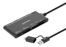 7 in 1 USB C  USB A Combo Multi Card Reader   Long 3 ft Cable   5Gbps USB 3....