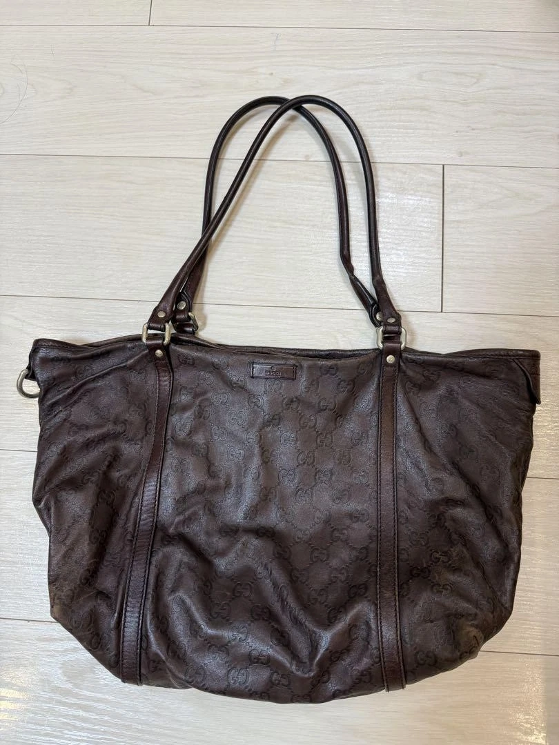 Sac bandoulière Gucci en cuir marron #PGAY9I
