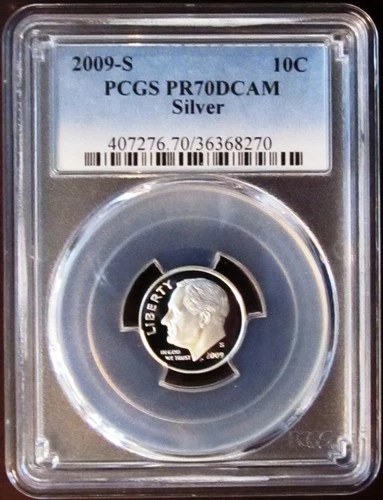 2009-S Silver Roosevelt Dime, PCGS PR 70 DCAM