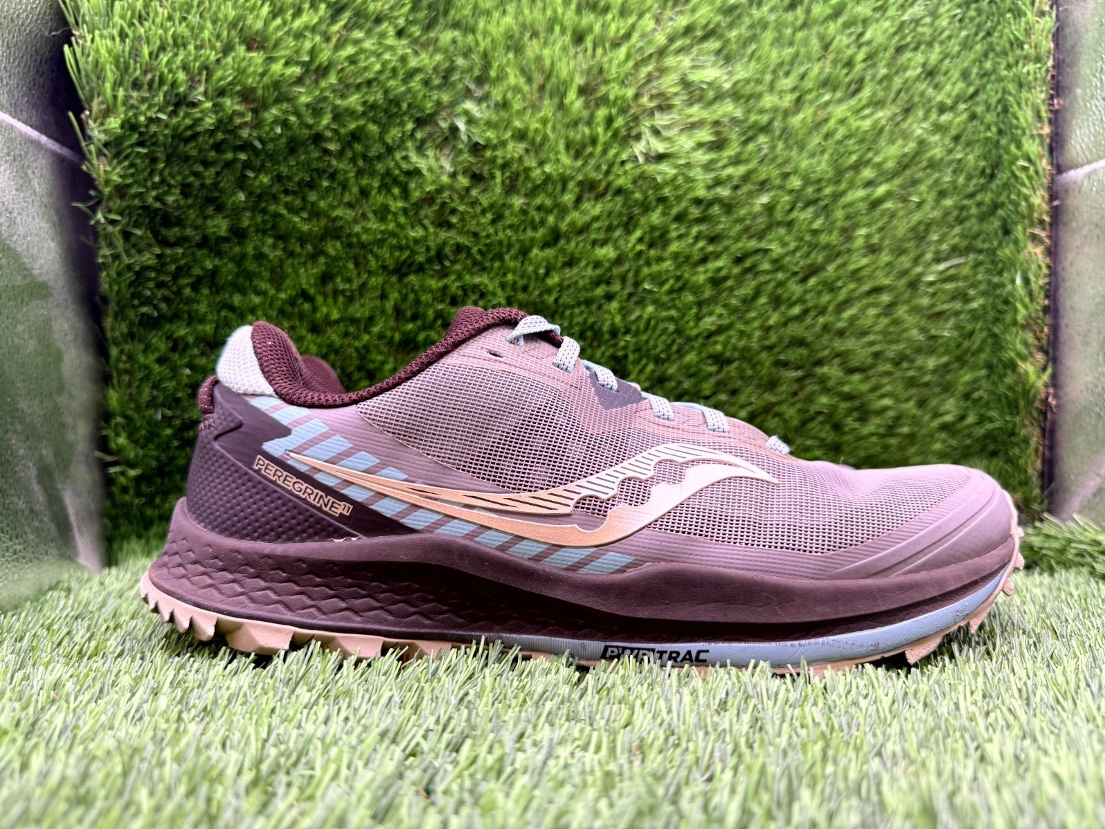 Saucony Peregrine 11 S10641-35 Athletic Sneaker Women's 9.5 Gray Mesh Running