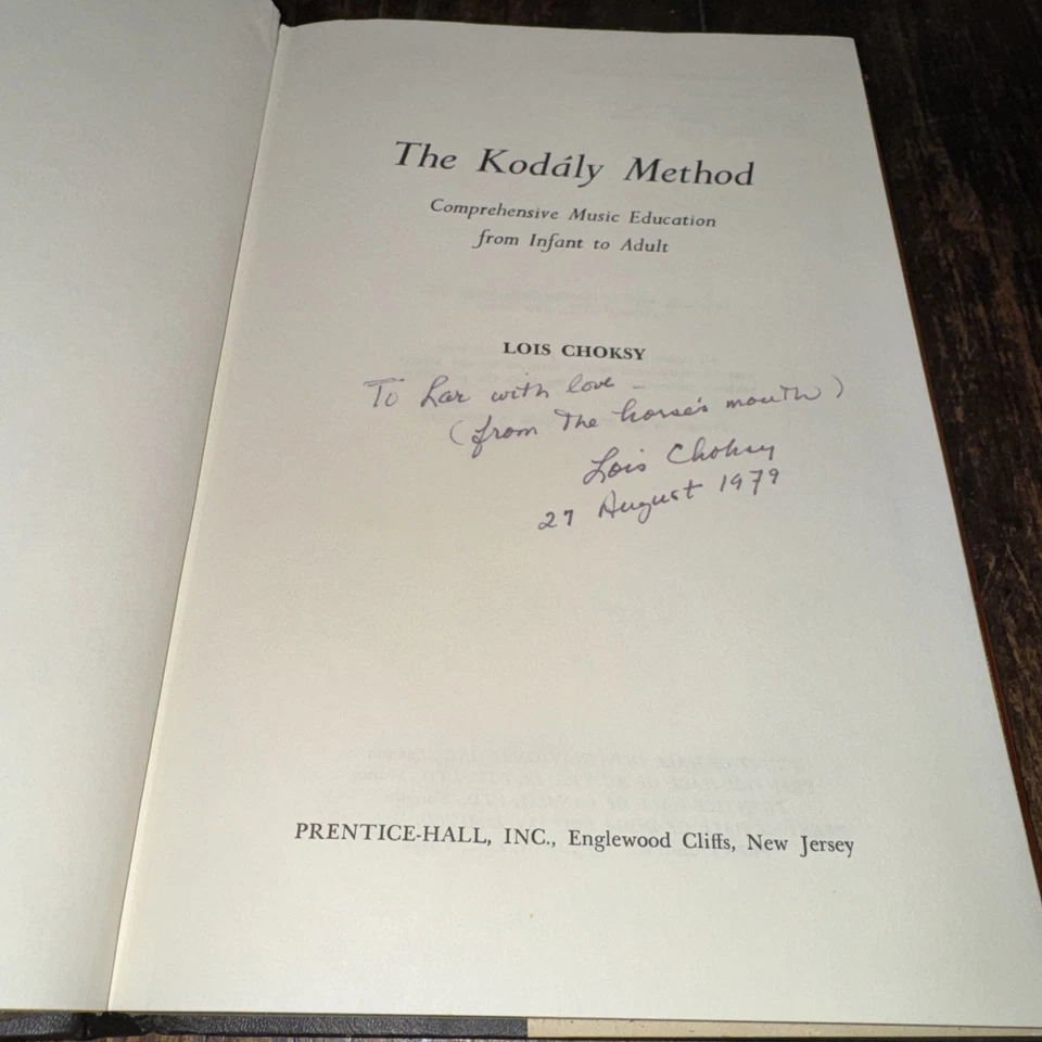 1974 TheKodaly Method Comprehensive Music Education from Infant to Adult SIGNED - Image 4 of 4