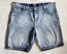 Mens Ecko Unltd Blue Jean Shorts Y2K Skater Retro Denim 42 44 JNCO Style