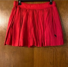 Abercrombie  Fitch red pleated skirt