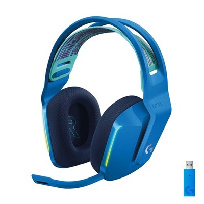 Logitech G733 LIGHTSPEED Wireless Gaming Headset  with Mic  - Blue